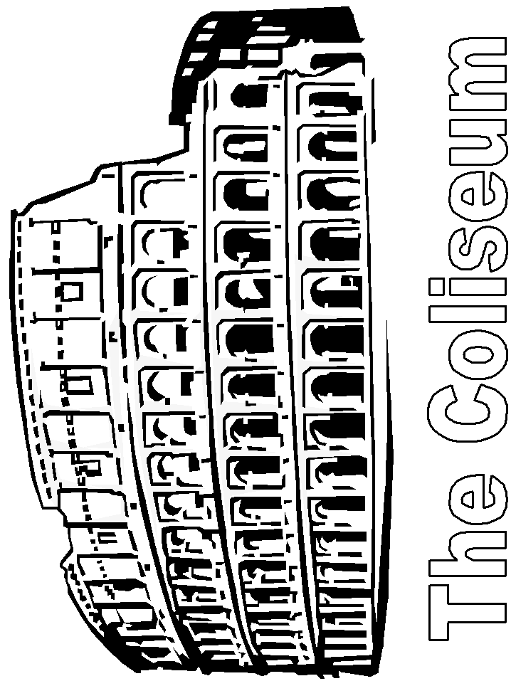 Rome Colosseum Coloring Pages