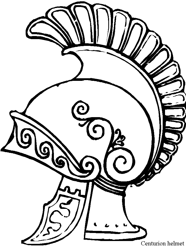 Centurion Helmet Coloring Pages