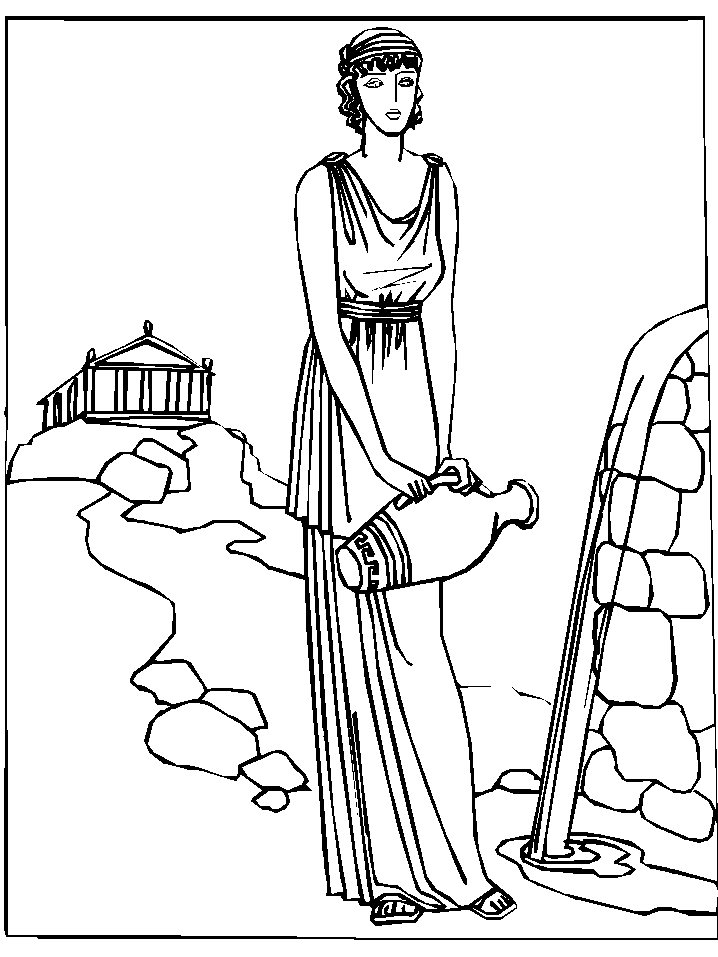 Ancient Rome Coloring Page