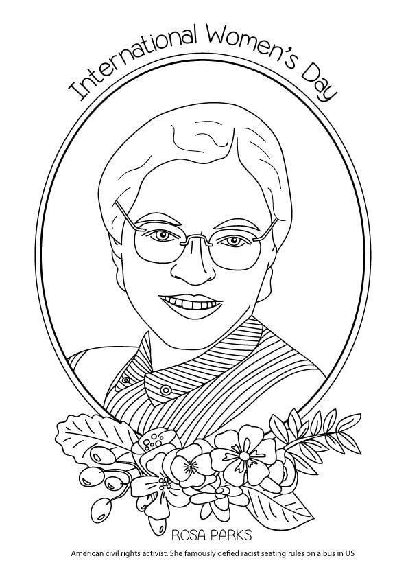 Rosa Parks Coloring Page