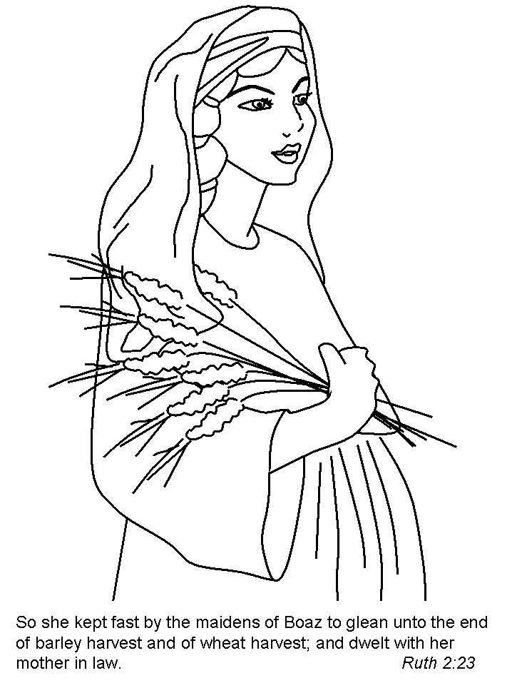 Ruth Bible Coloring Pages