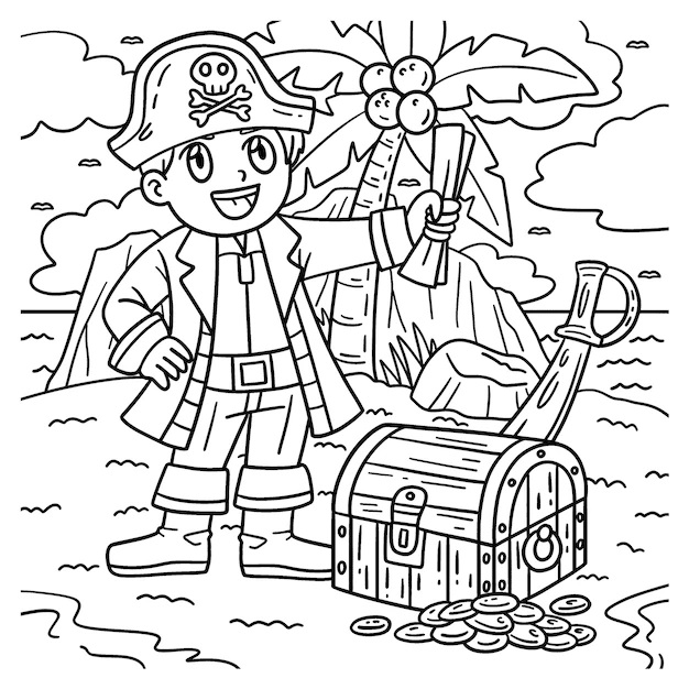Ryan's World Treasure Chest Coloring Pages