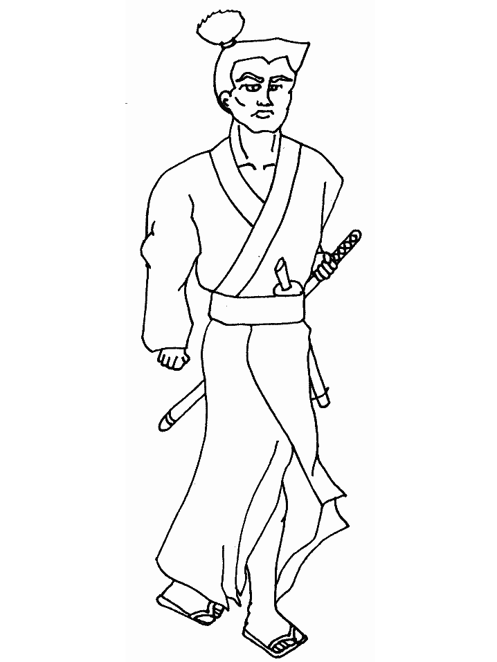 Samurai Japan Coloring Pages