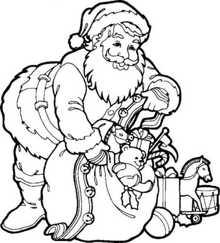 Santa Claus Coloring Page coloring page & book for kids.