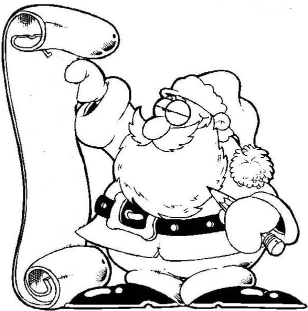 Santa Coloring Page