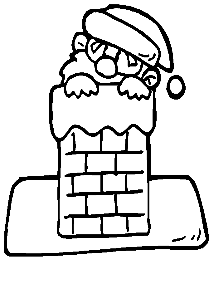 Santa Christmas Coloring Pages Free