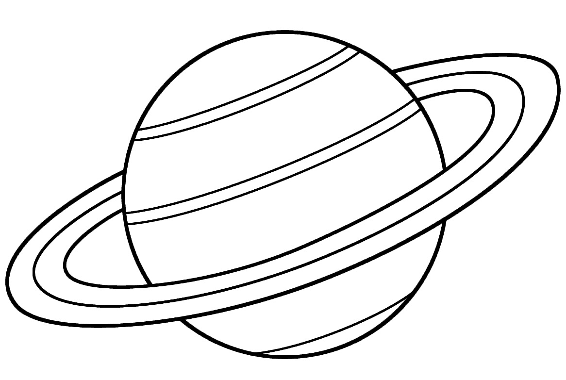 saturn coloring page