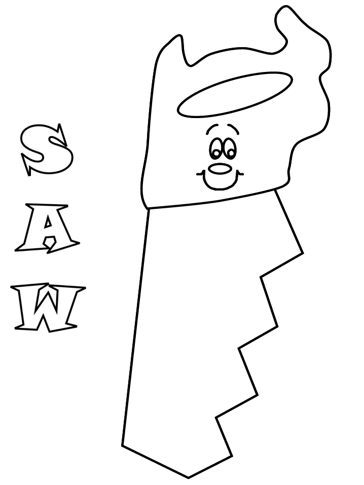 Saw2 Construction Coloring Pages