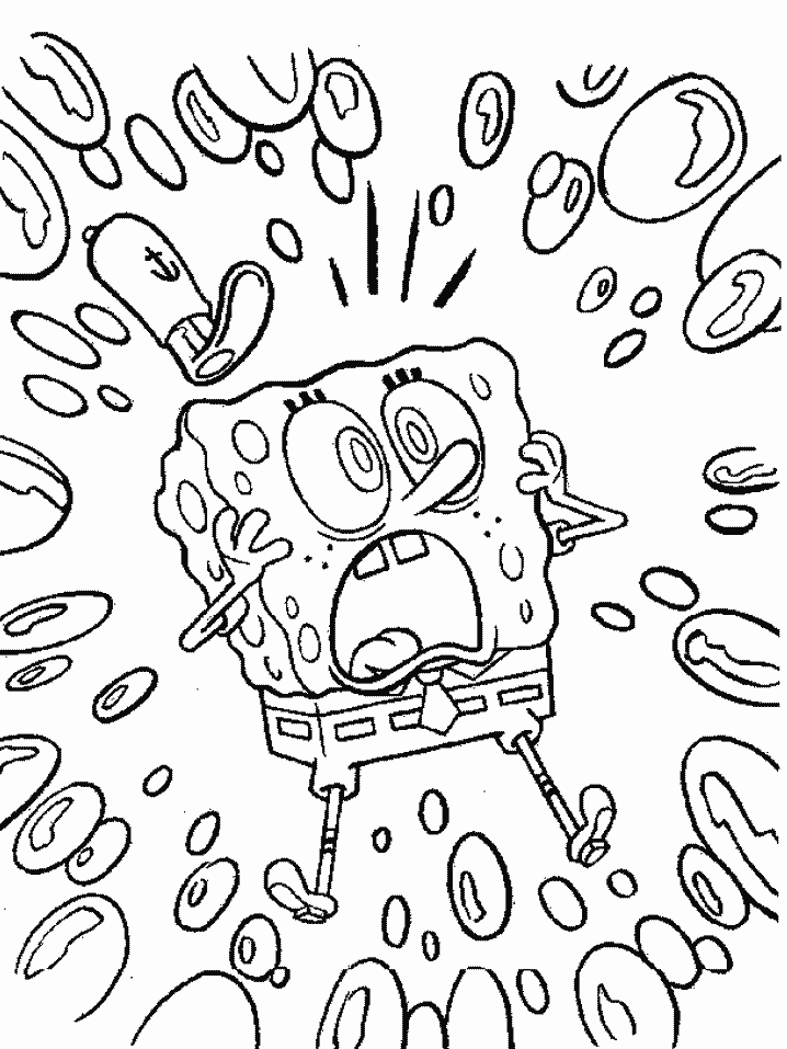 Free Spongebob Cartoons Coloring Page