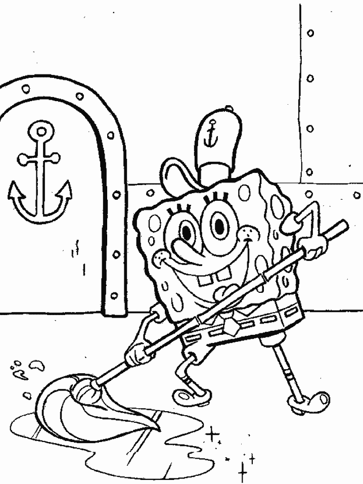 Spongebob Cartoons Color Pages For Kids