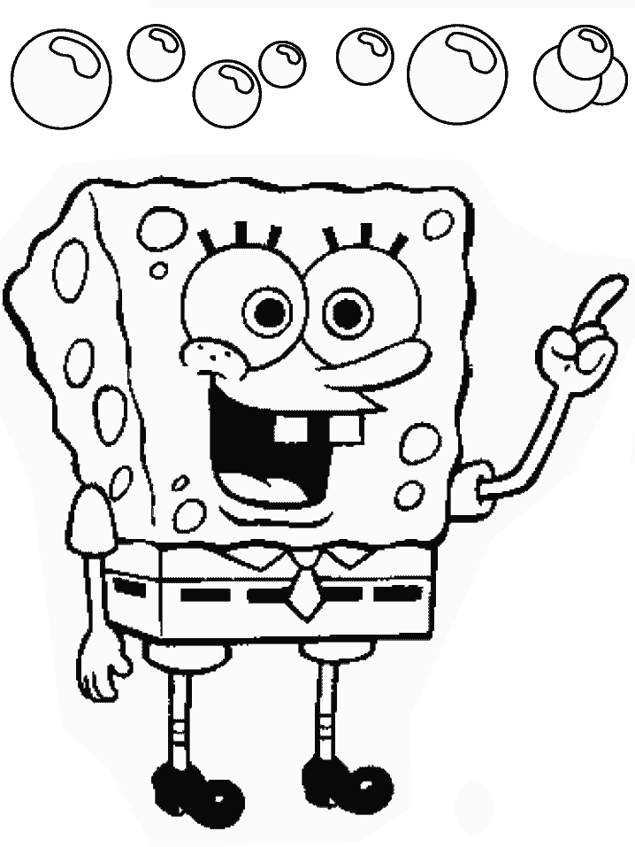 Spongebob Cartoons Coloring Pages Free