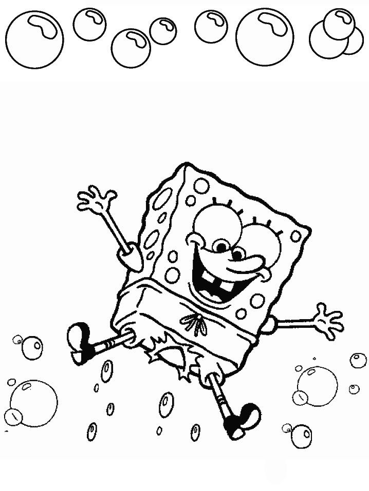 Printable Spongebob Cartoons Coloring Pages