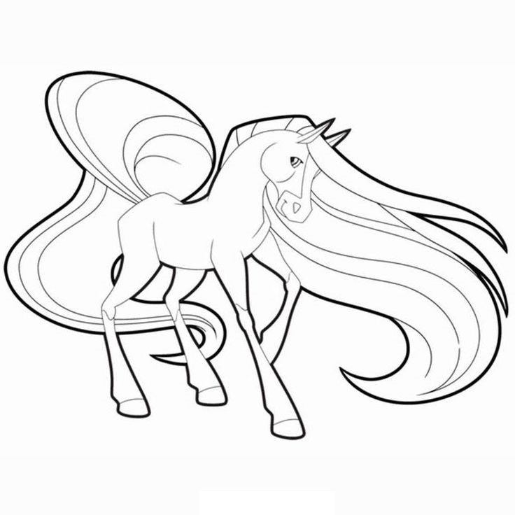scarlet the horse coloring pages