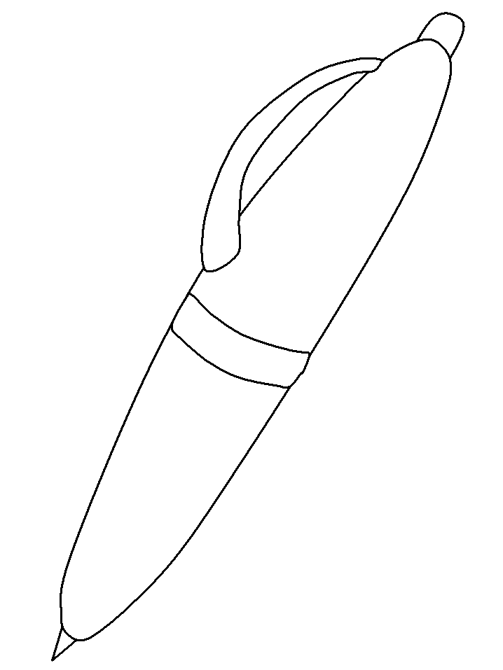 School Pen Coloring Pages