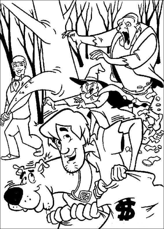 scoobydoo zombie island coloring pages