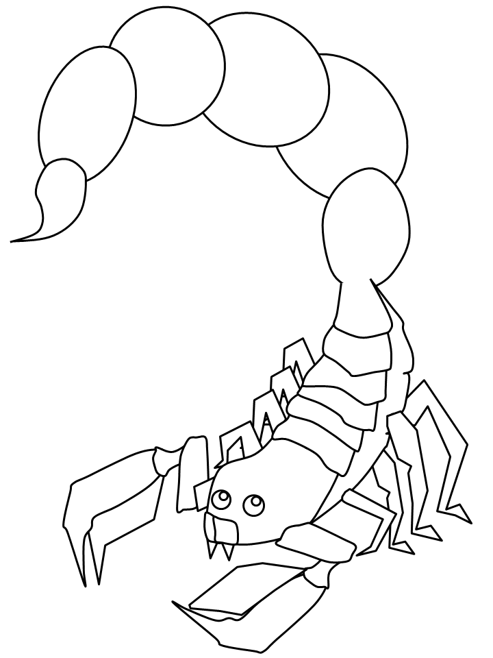 Scorpion Animals Coloring Pages