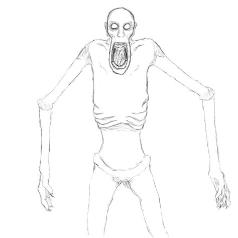 SCP 096 Coloring Page