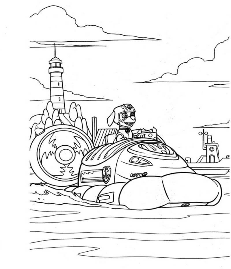 Sea Patrol Boat Coloring Pages