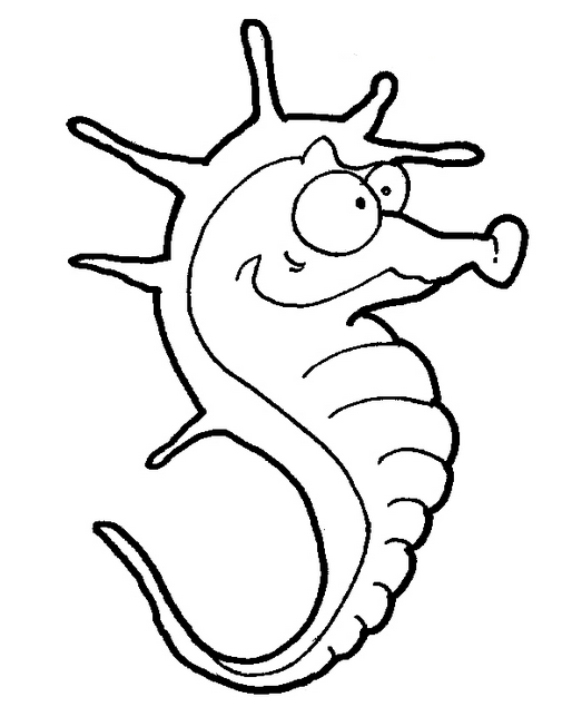 Seahorse Coloring Page