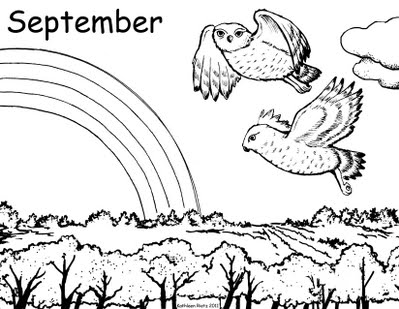 September Coloring Page