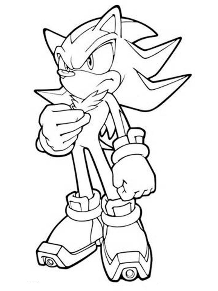 Shadow Sonic Coloring Pages