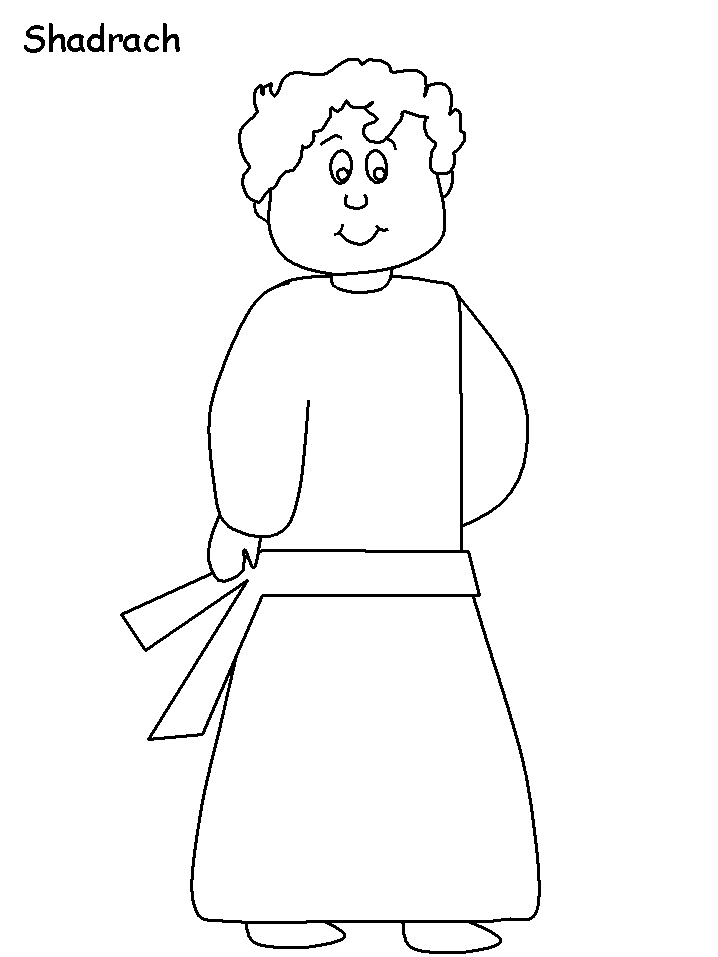 Shadrach Bible Coloring Pages