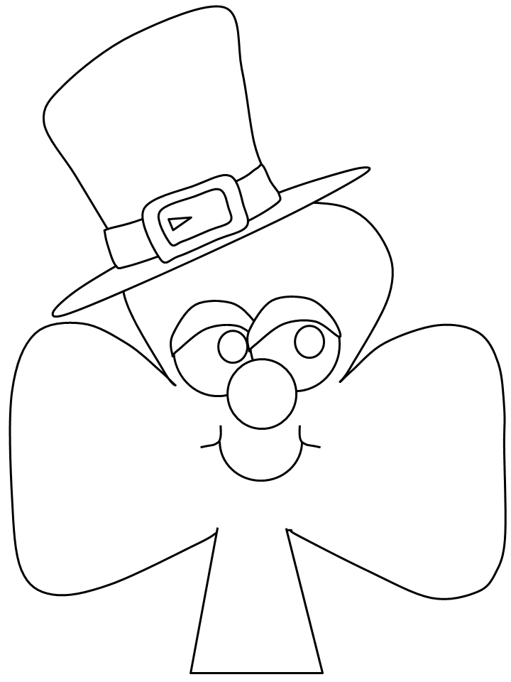 Shamrock Patrick Coloring Pages