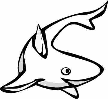 shark coloring page