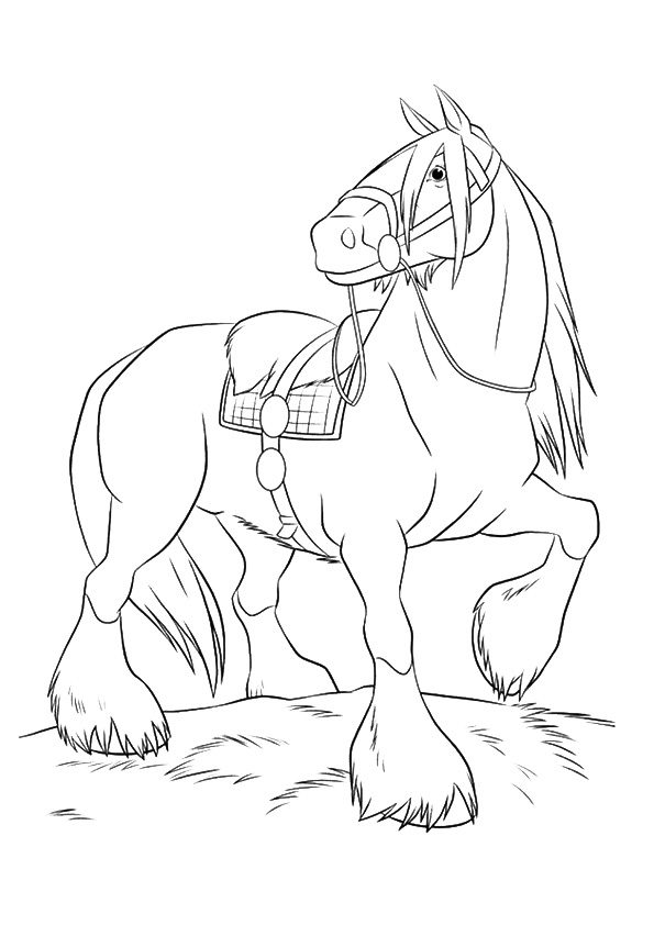 shire horse coloring pages