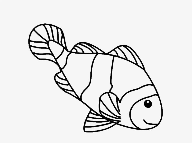 simple fish coloring pages