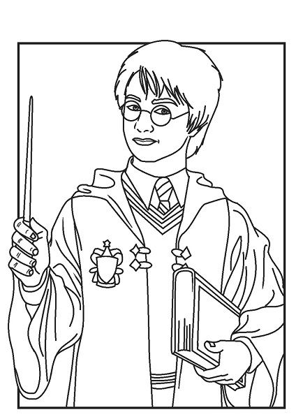 Simple Harry Potter Coloring Pages