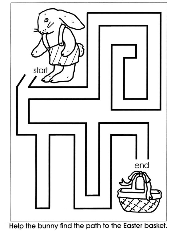 Simple Maze Coloring Page