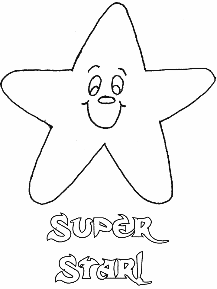 Super Star Coloring Pages