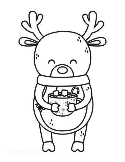 simple winter coloring pages