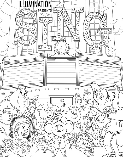 Sing Movie Coloring Pages