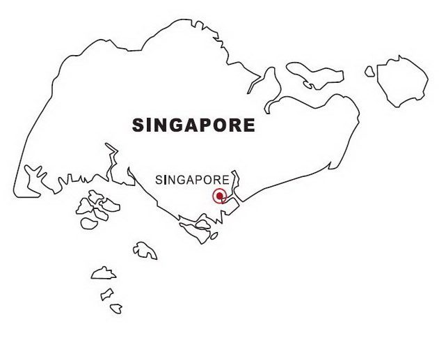 Singapore coloring page