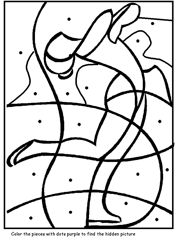 Skater Dotpuzzle Coloring Pages