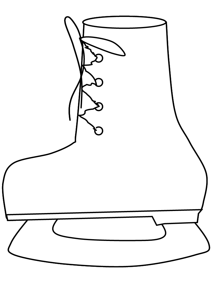 Skates Winter Coloring Pages
