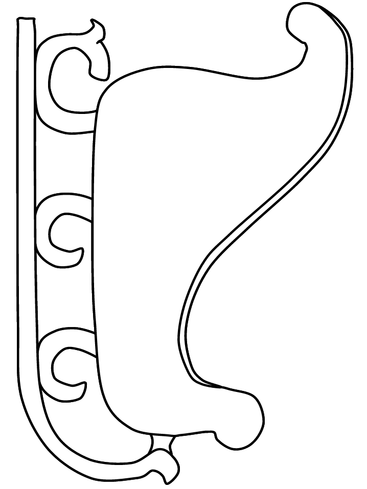 Sleigh Winter Coloring Page