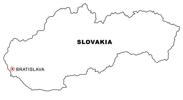 Map of Slovakia