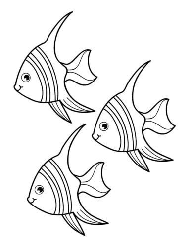 small fish coloring pages