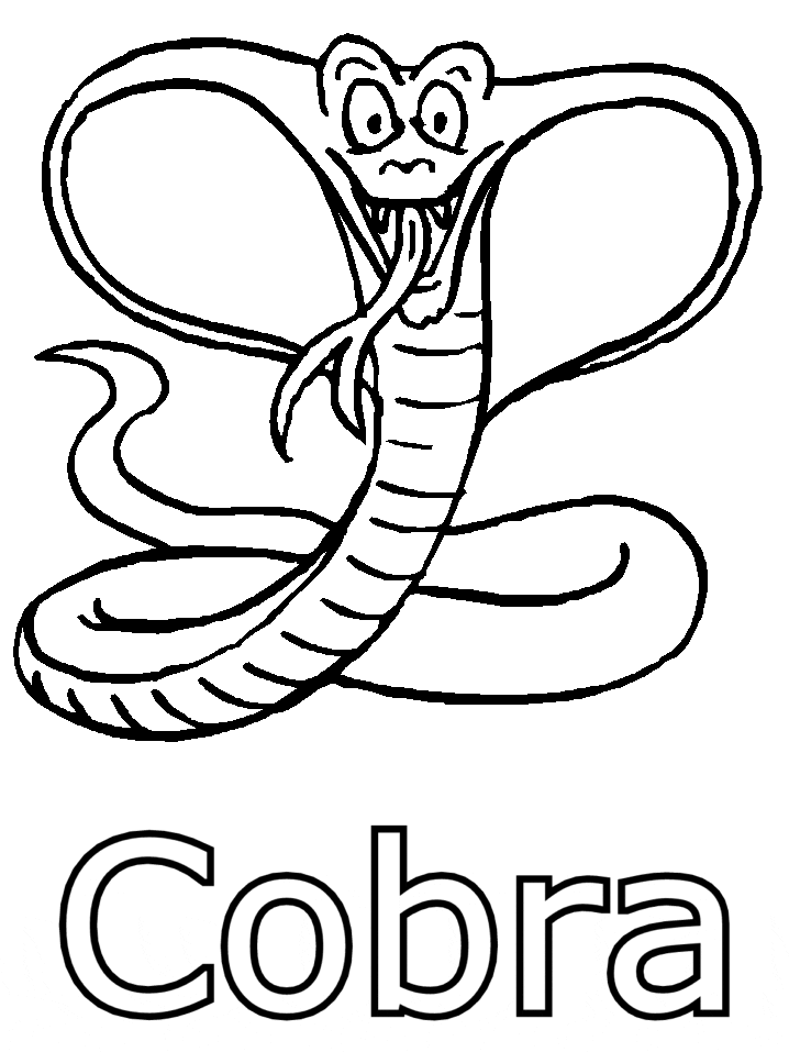 Snake Cobra Coloring Pages