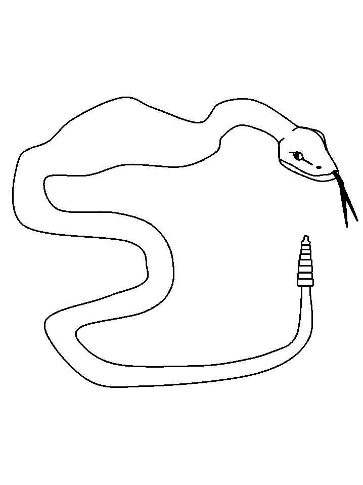 Rattle Snake Coloring Page