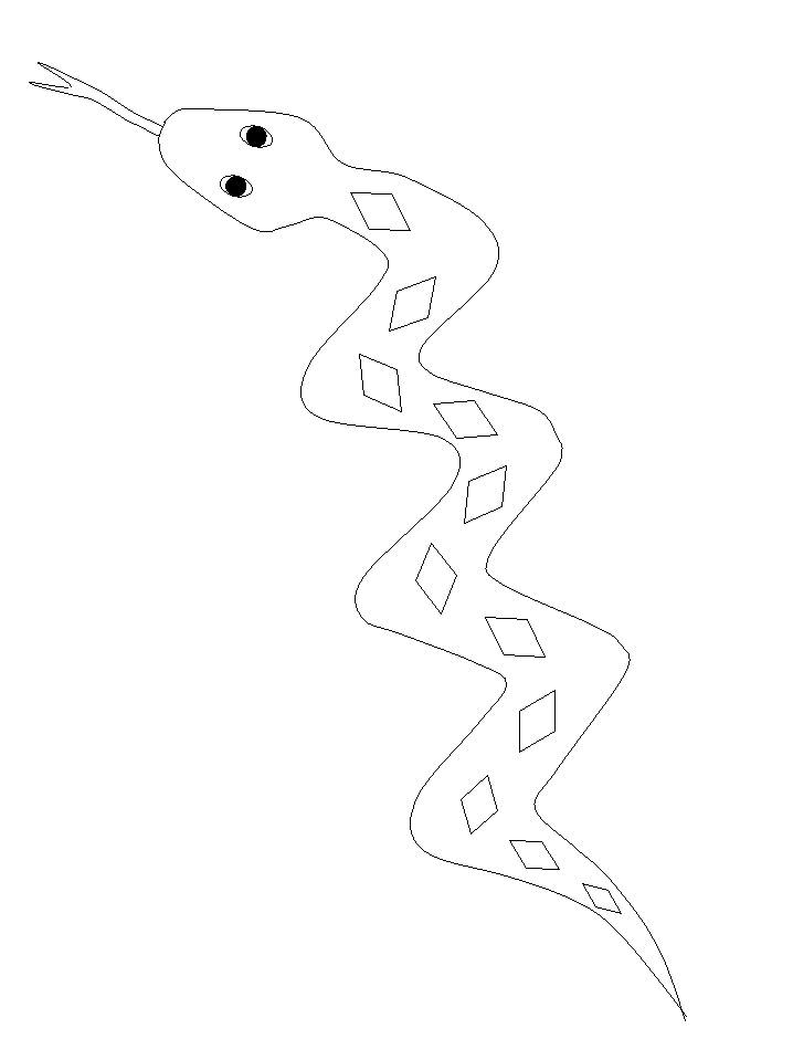 Free Snake Coloring Page