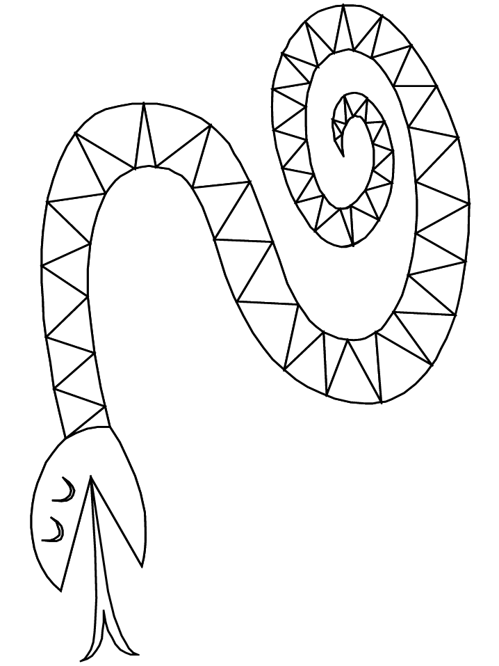 Snake Coloring Page