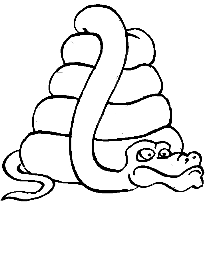 Snake Coloring Page For Kids