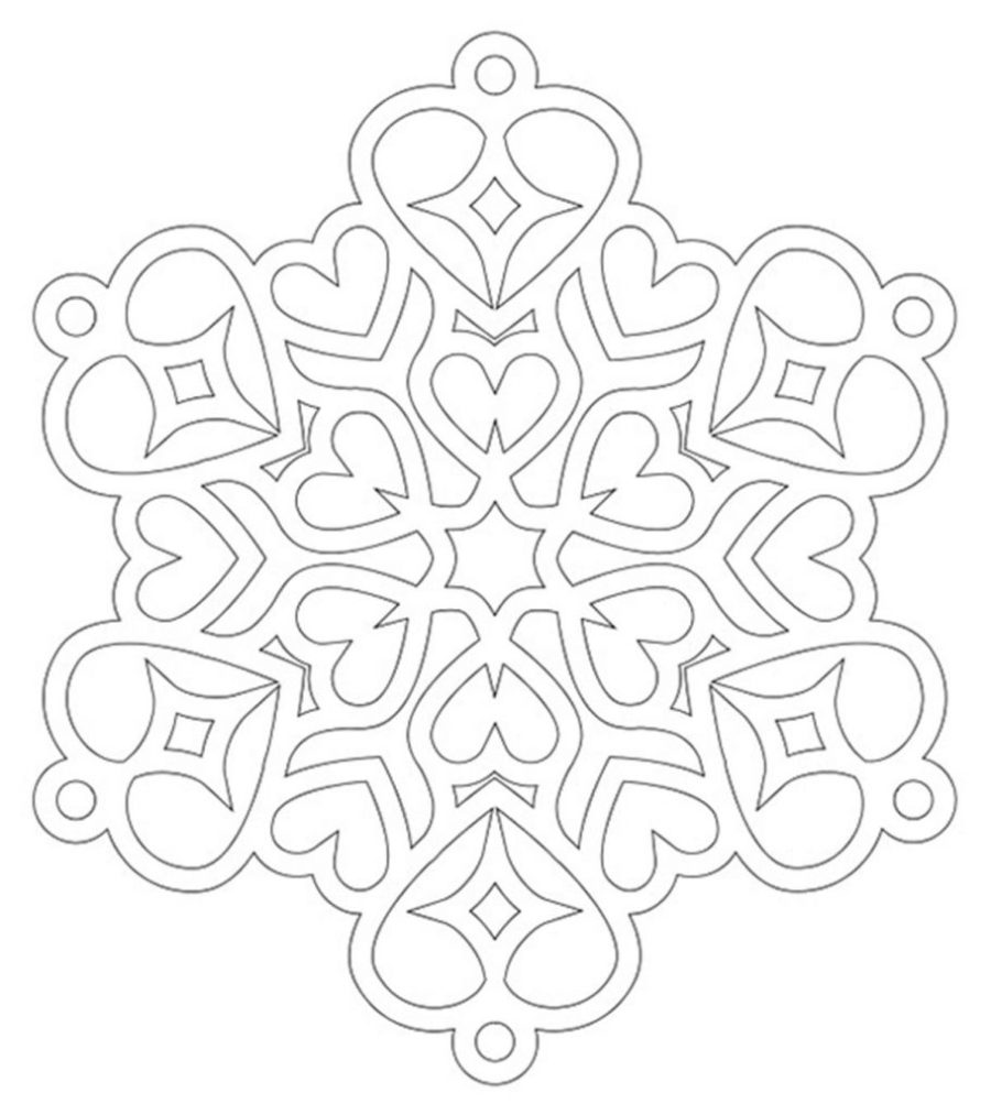 Snowflake Coloring Page