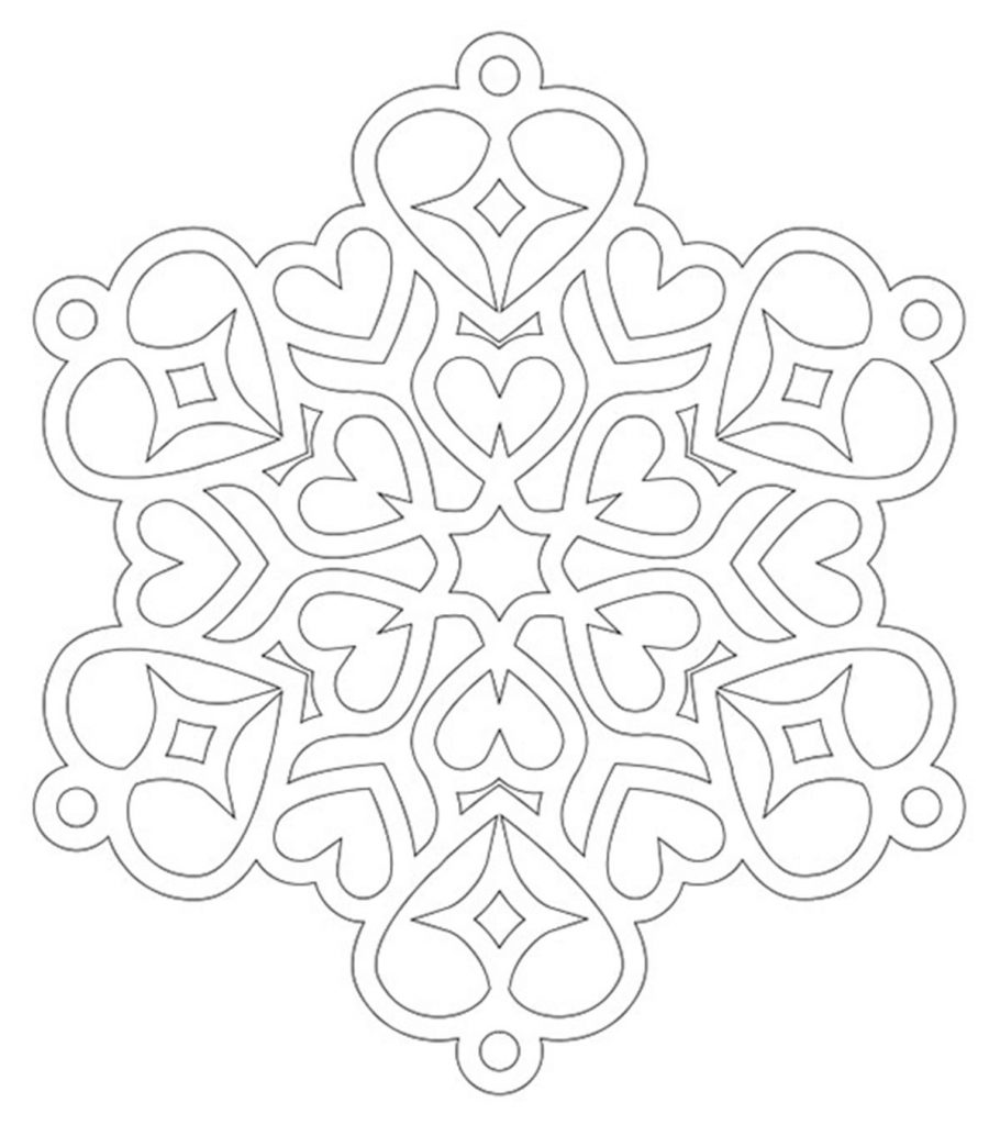 Snowflake Coloring Page