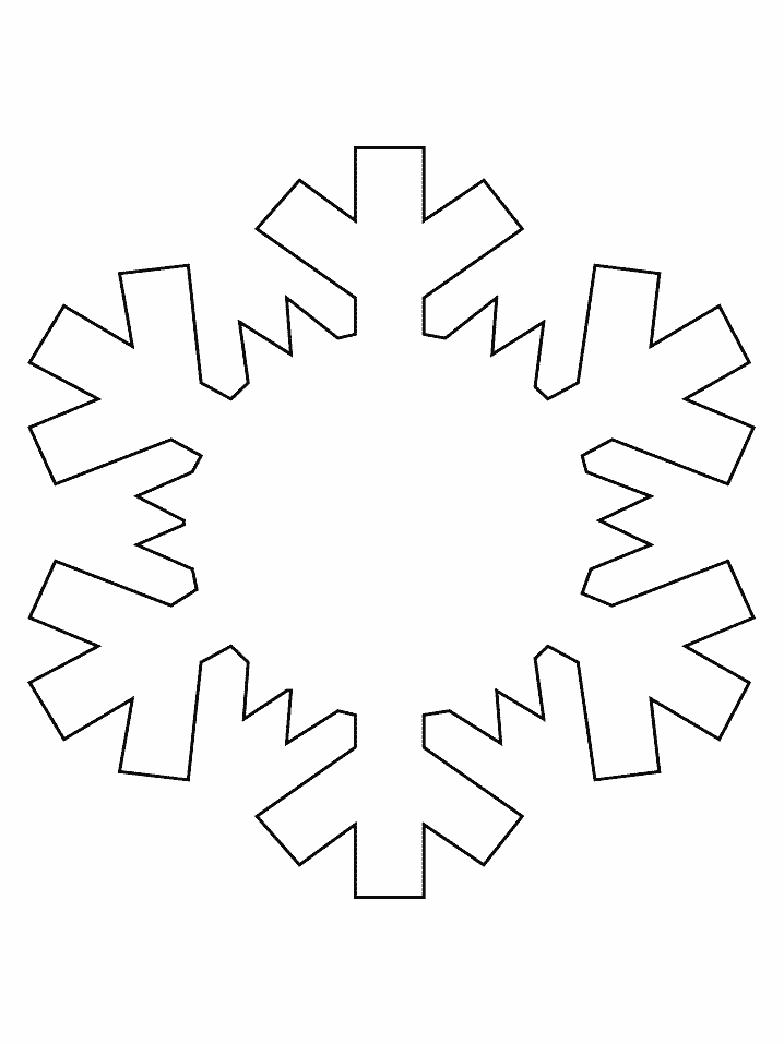 Snowflake Shape coloring page