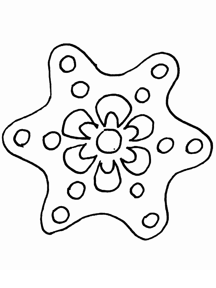 Snowflake Winter Coloring Pages Printable